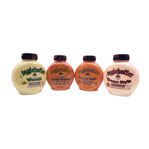 Bundle - 4 Items Inglehoffer Horseradish and Mustard Sauces - Wasabi Horseradish, Creamy Horseradish, Sweet Hot Mustard, Stone Ground Mustard1.png