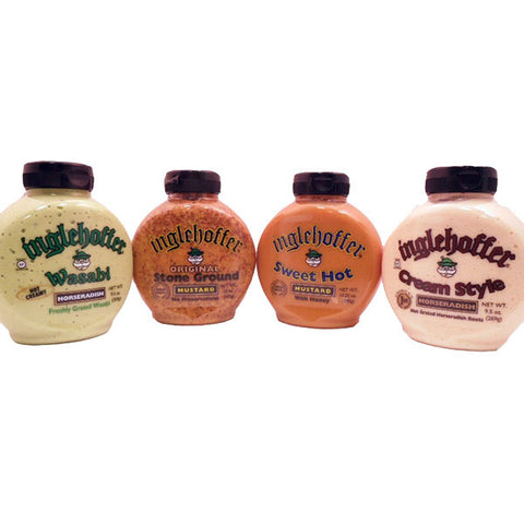 Bundle - 4 Items Inglehoffer Horseradish and Mustard Sauces - Wasabi Horseradish, Creamy Horseradish, Sweet Hot Mustard, Stone Ground Mustard1.png